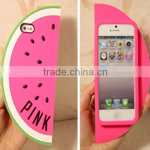 Fashion Cute Silicone Watermelon Cellphone Cases For iPhone 4S 5S Cases