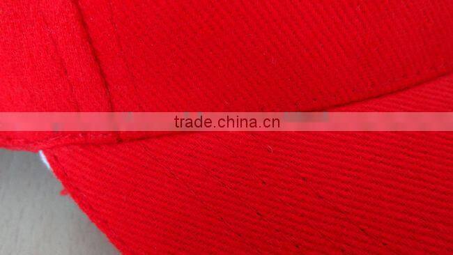 red brush cotton promotion cap for advertisment