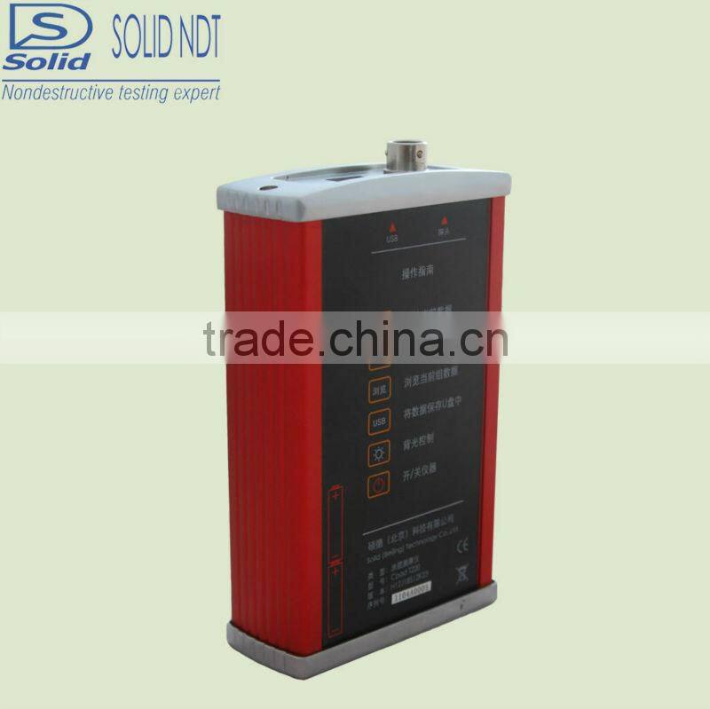 Solid coating thickness gauge magnetic induction eddy