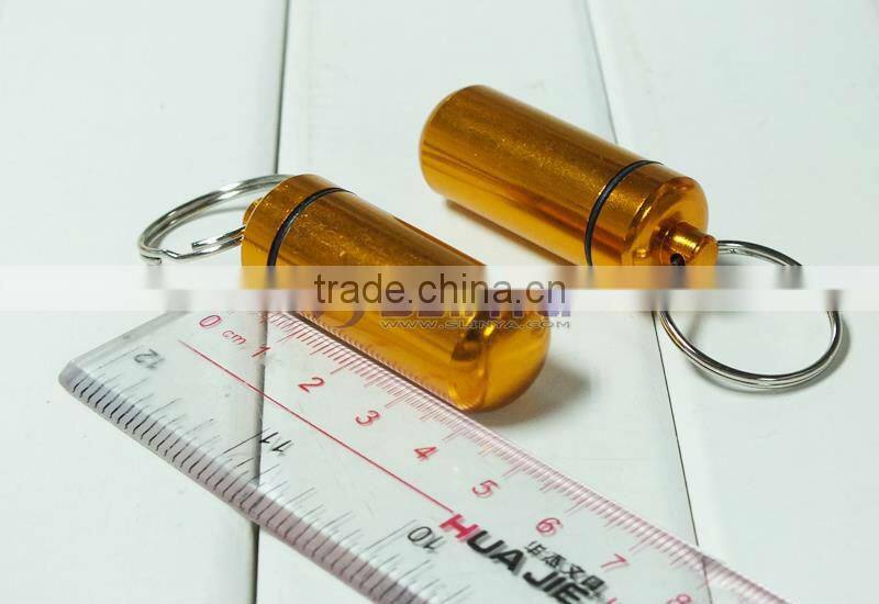 7 Color in Stock 48mm Long Metal Pill Storage Case Box Mini Bottle Cartridge