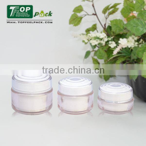 Cheap Plastic Cosmetic Jar with Screw Cap for Facial Cream 50g