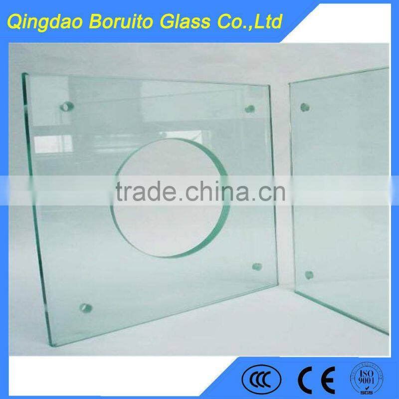 Clear float tempered glass