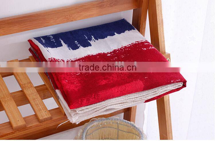 Wholesale Ladies Fashion Scrawl Large Cotton Printed Shawl