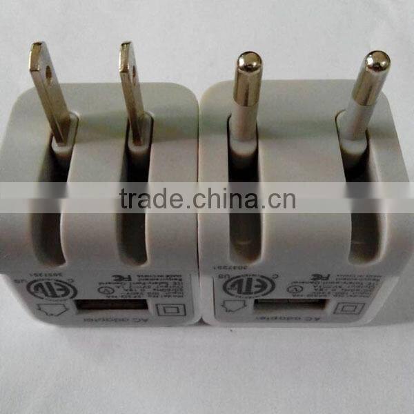 High Quality Home Charger for Phone/Mobile Phone Plug Folding wall usb Charger