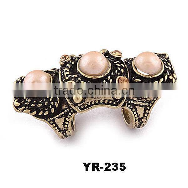 2015 New Design Fashion Hollow Punk Long Finger Ring