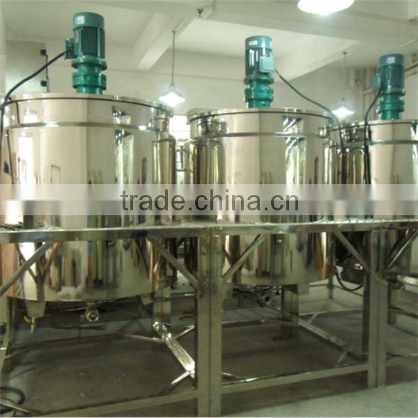 polish oil stirring tank with bottom homogenizer