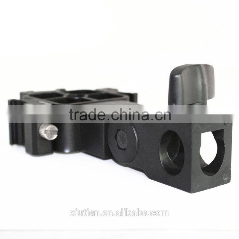 2015 camera accessories 3 Way Umbrella Holder Light Stand Mount with Three Hot Shoe