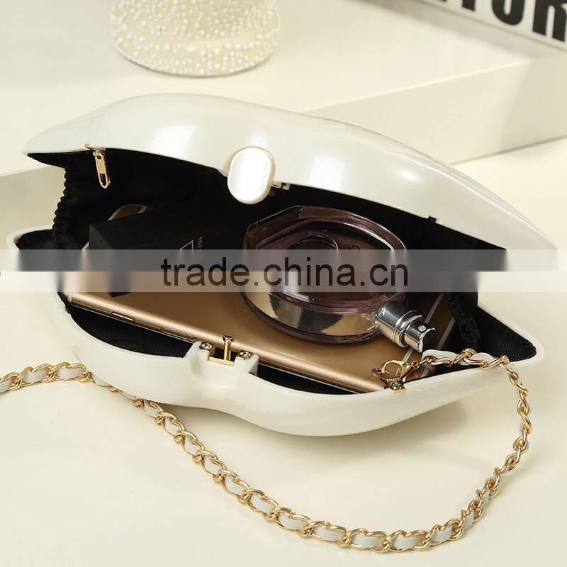 57 2016 New Arrival Big Lip Pu Leather Women's Clutch Chain Shouder Messenger Bags Evening Bag Red Lip Purse Women Handbags