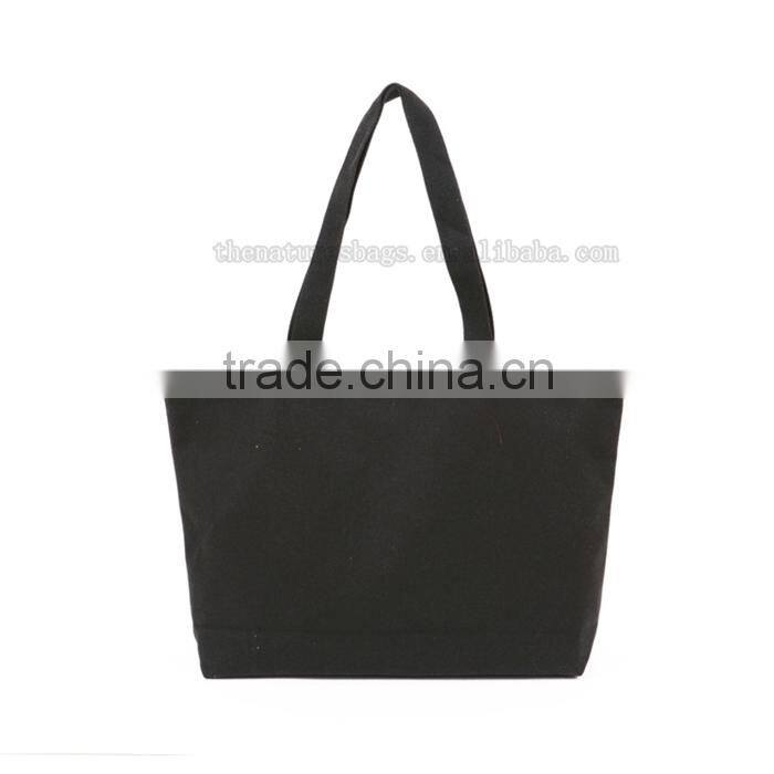 Top Grade Custom Printing Promotional White Cotton Pink Tote Bag