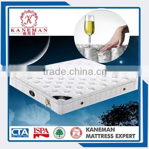 Removable pillow top pocket spring mattress for hotel furniture