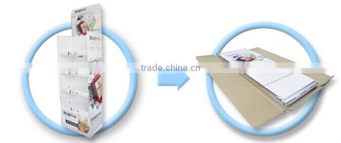 Colorful babay products Display Cardboard pallet Display Stand for store