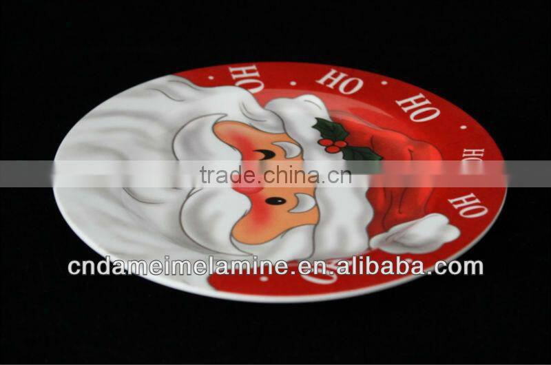Christmas plastic tableware melamine plates