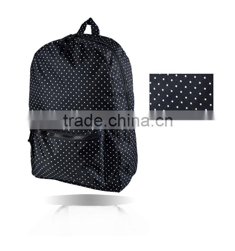 high quality small quantity order design your logo cute backpack for high school girls