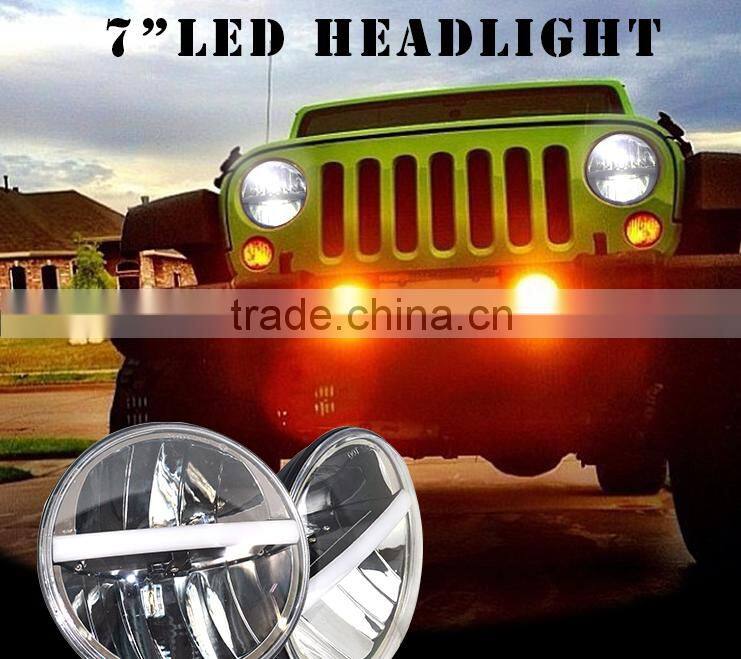 New arrival and smart design 30W 7 round led headlight jeep wrangler