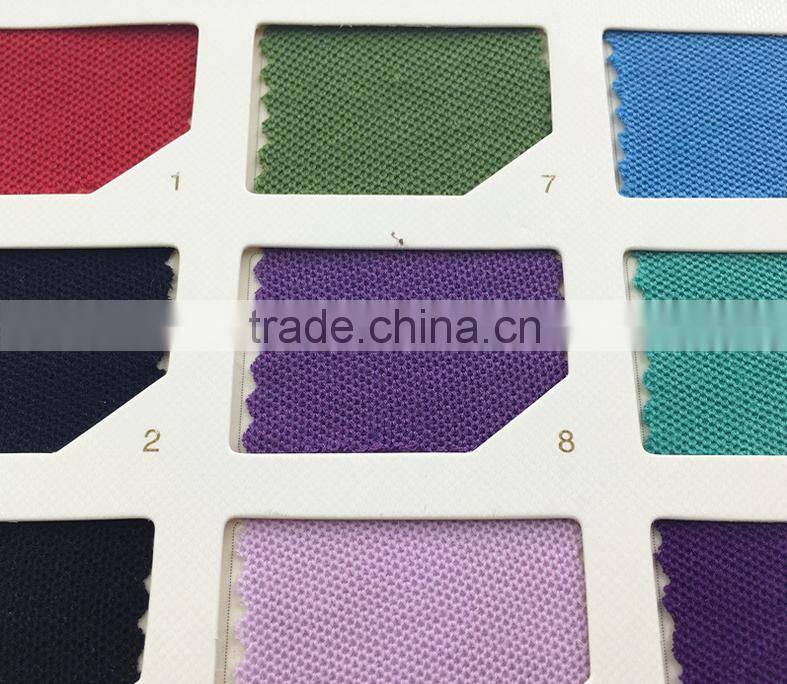 Two-sided jersey polyester cotton pique polo shirt fabric