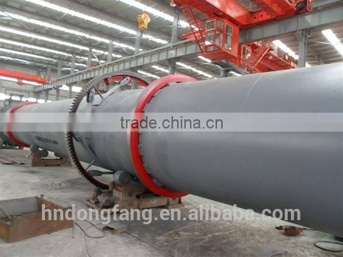 Long using life large scale lime/cement rotary kiln for sale