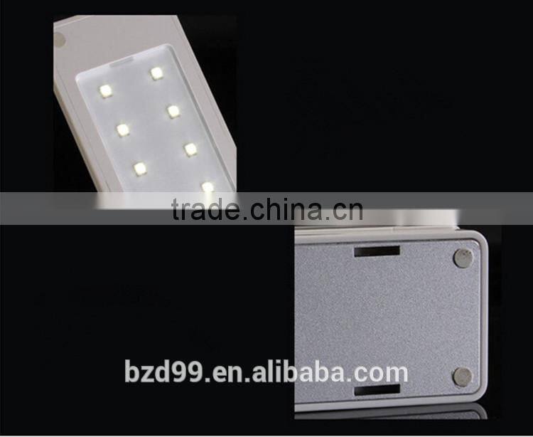 Fashionable USB Port Recgargeable Flexible Folding LED Table Lamp with Calendar Timer Temprature and Alarm Clock Functions