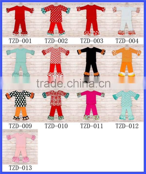 Red Christmas Baby Clothing Lace Top & Skirt & headband & Necklace Set Wholesale Children's Boutique Clothing