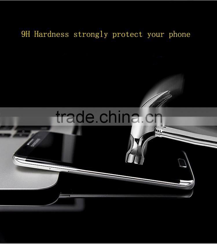 All colors screen protector for s7 edge curved tempered glass cover phone edge