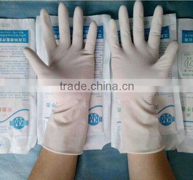 Power free cheap medical latex S M L natural gloves