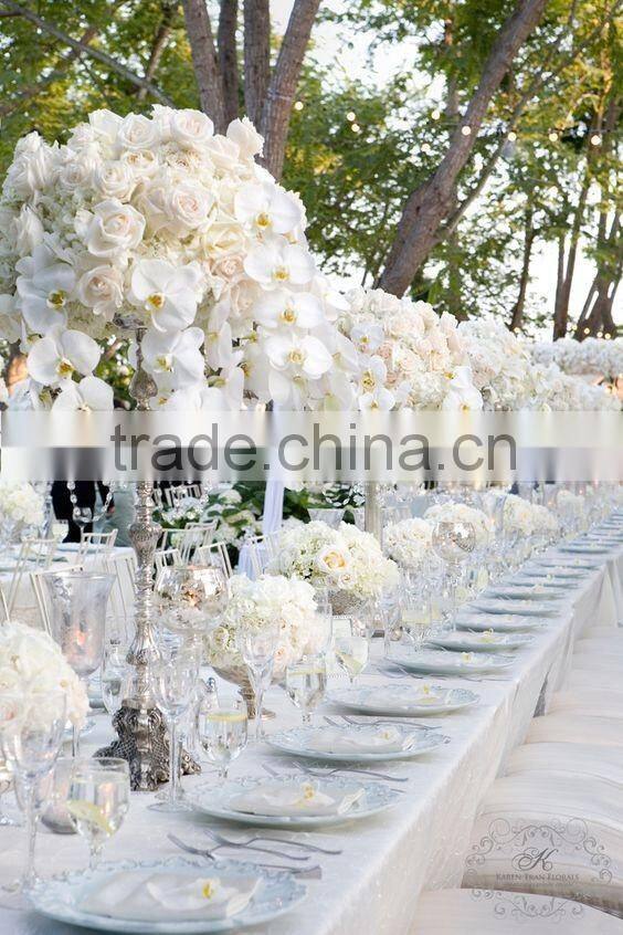 best selling 50cm artificial hanging flower chandelier for wedding and event decoration