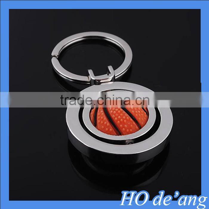 Hogift Factory Free Custom Logo Basketball Metal Keychain