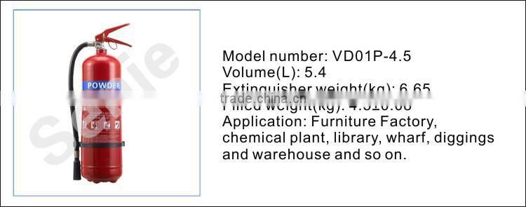 4.5kg dry chemical fire extinguisher with convex points