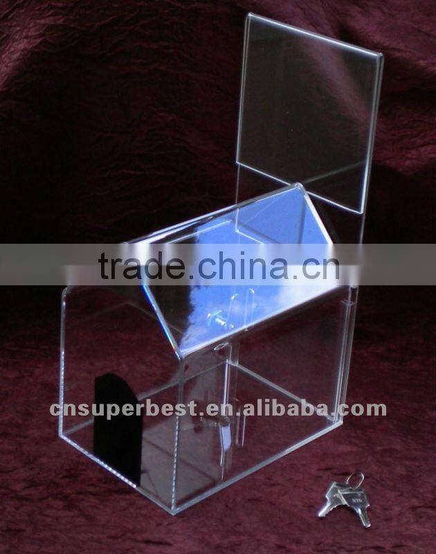 clear acrylic cash tray with locks