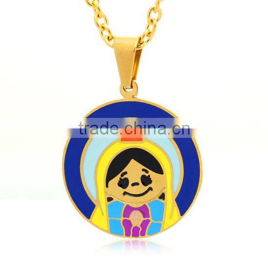 Stainless Steel Jewelry pendant gold charm for necklace best birthday gift