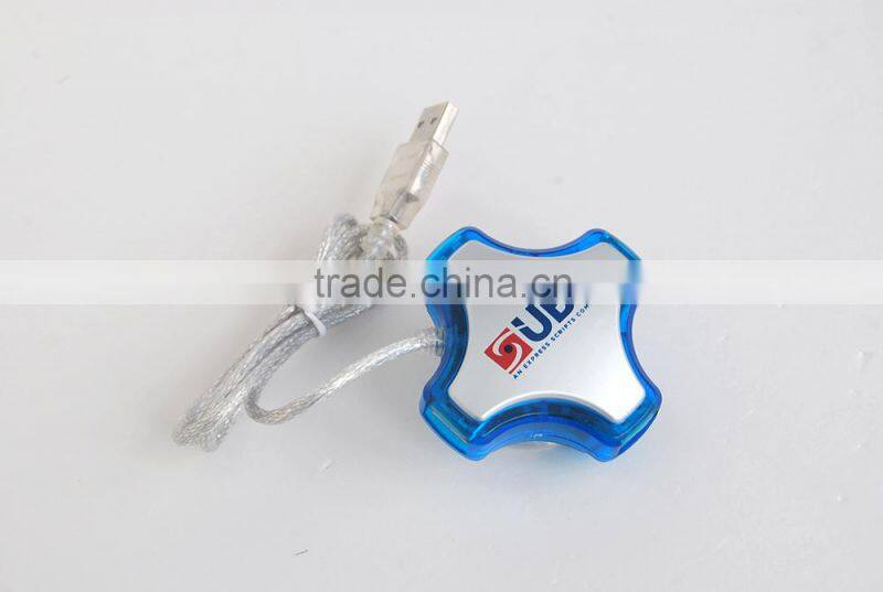 Mini USB hub 4- port usb 2.0 hub with sucker