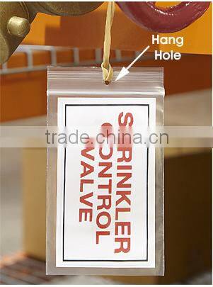 zip lock bags with hang hole