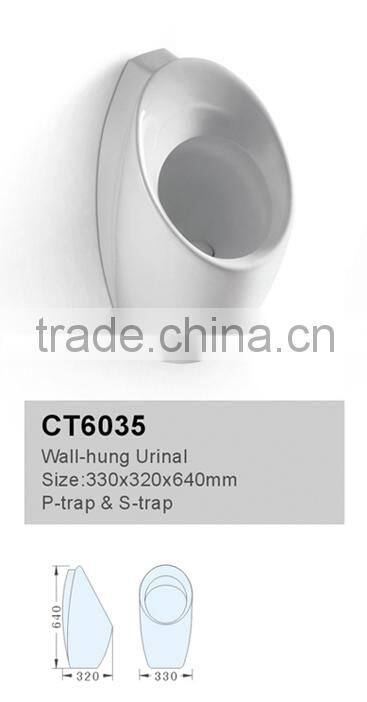 Wall hung ceramic good price automatic male urinal