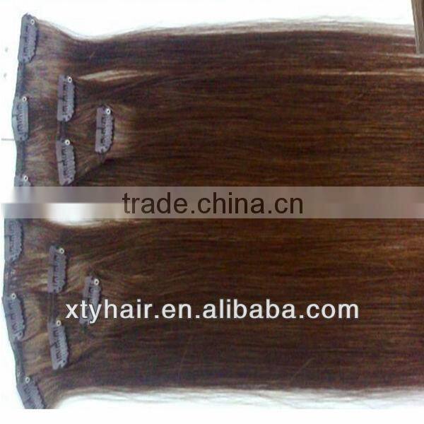 2013 new products brazilian hair hot beauty supply quality clip in hair extension made in china