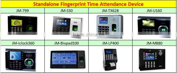 3.5'' TFT Touch screen TCP/IP, RS485, Wiegand26/34 in/out biometric fingerprint time attendance machine