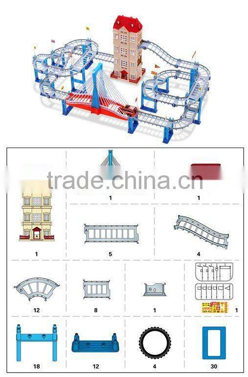 Beauty education track rail car toy track car set for sale,Rail car toy with light and music,electric toy train sets