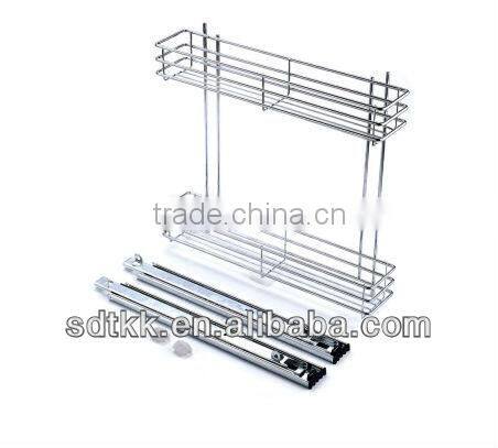 TKK kitchen metal side pull out basket