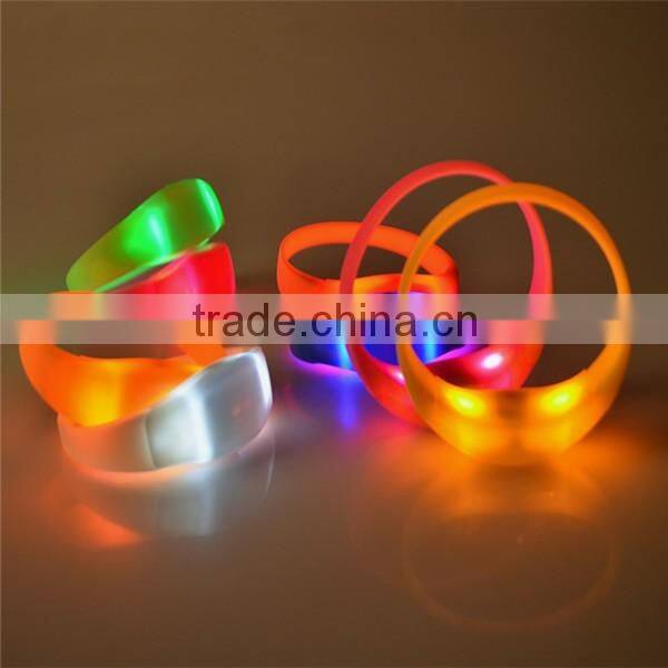 sound control event led bracelet custom logo concert event led bracelet