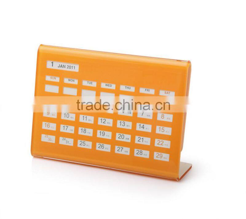 Fancy spiral China creative calendar printing for desk standing