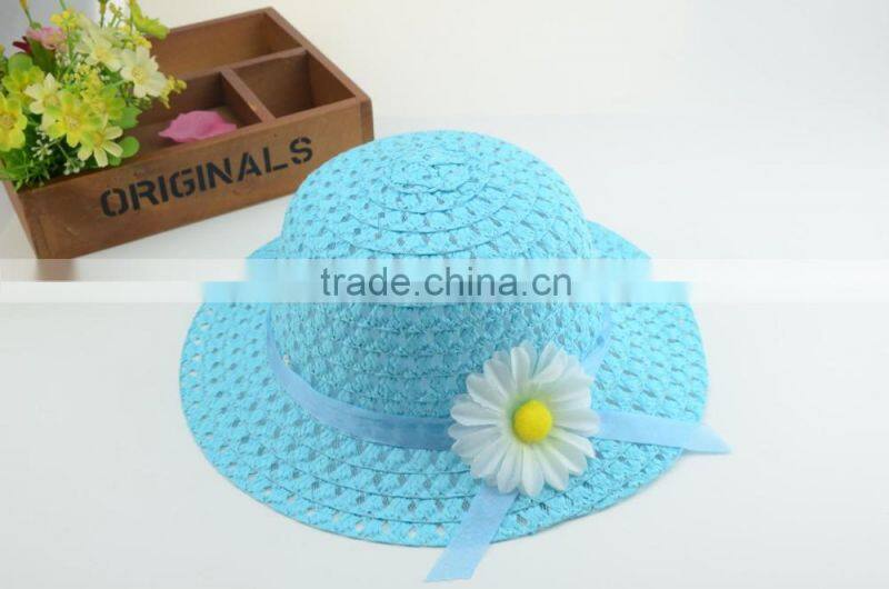 Sunflower Children Straw Hat,Wholesale Crochet Straw Hat For Chirldren
