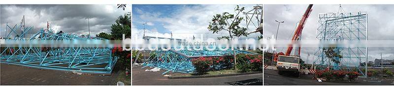 Steel structure stable highway billboard design structure