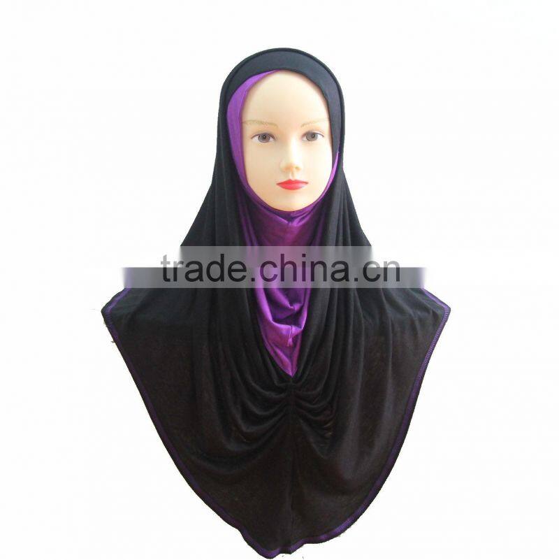 H224 popular muslim jersey hijab,big size long hijab