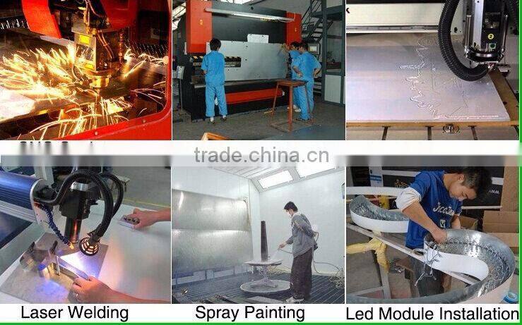 backlit lighted alphabet metal letter sign for building advertising