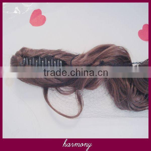 Hot Sale remy clip in pony tail with 22" in 100G, more color on stock