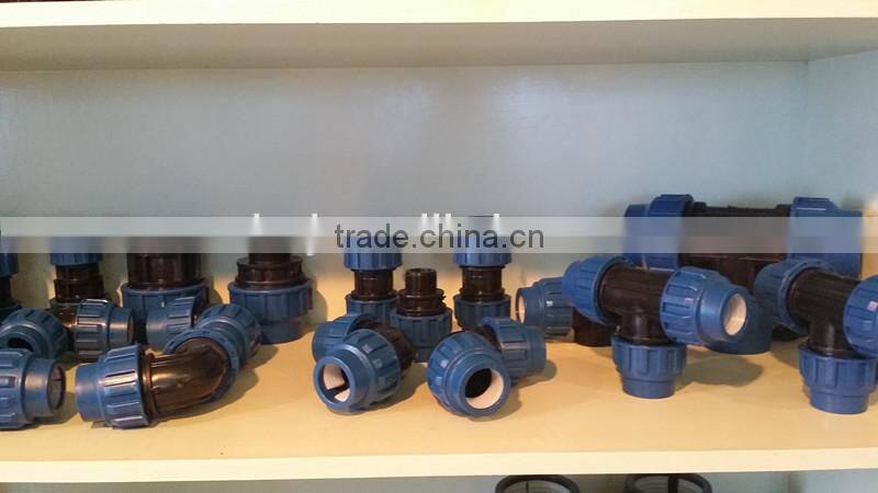 PN16 PP pipe Clamp saddle compression fitting for irrigation