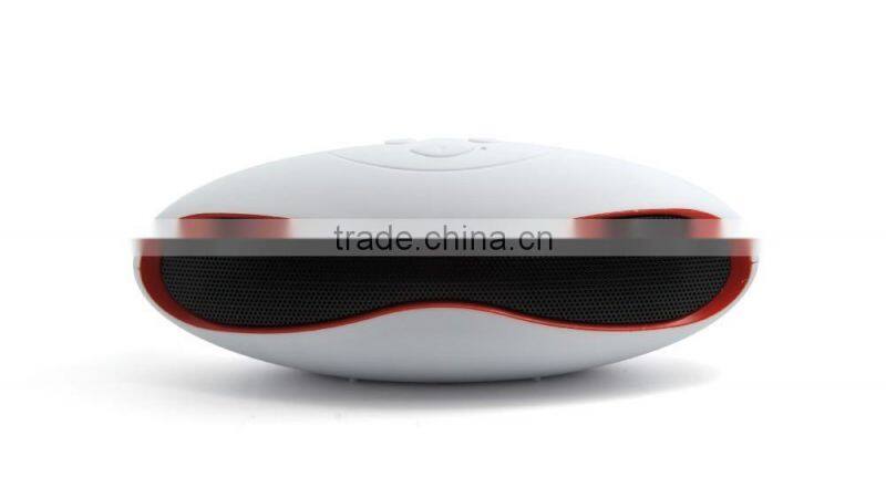 Mini Rugby bluetooth speaker, hot selling rugby football mini speaker for promotion gift with hands free call/TF card function