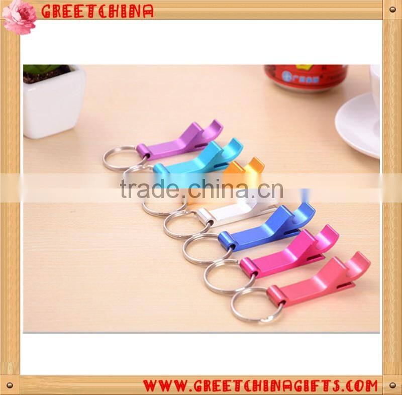Creative custom shaped metal bottle opener key rings keychains