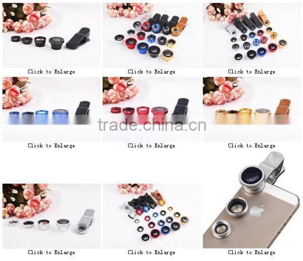 Camera Lens For Iphone 4 Universal Clip 3 IN 1 Fish Eye Camera Wide Angle Micro