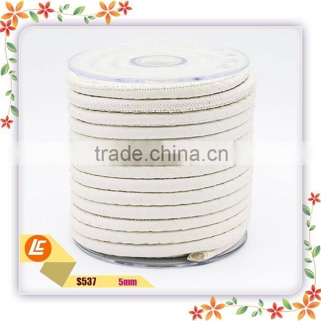 Good Quality Round Genuine Snakeskin Leather String with different colors