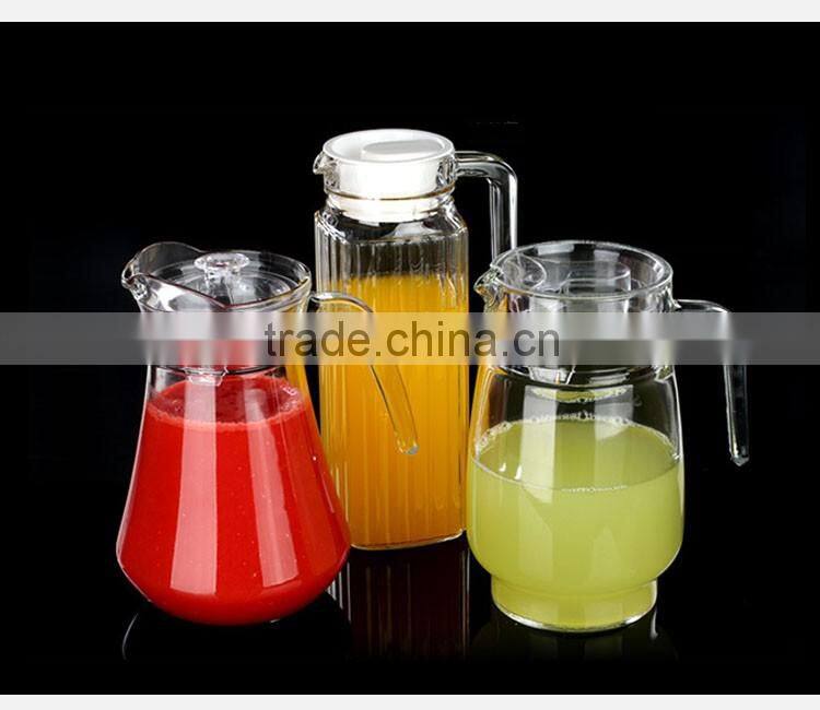 wholesale good quality cheap price decorative water/juice glass pitcher