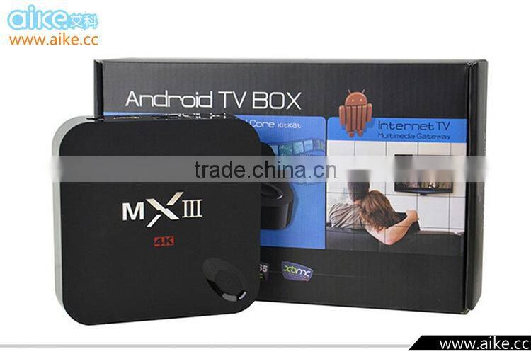 MXIII Amlogic S812 Android TV Box MX3 Quad Core KODI TV Box Android 4.4 Kitkat 4K 2G/8G Set top box MXIII
